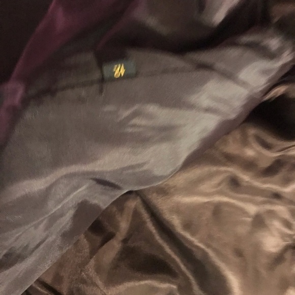 Yves Saint Laurent vintage womens Designer brown leather coat size 12 - Picture 5 of 12